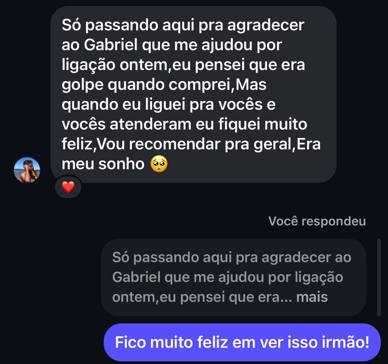 Cliente satisfeito 3